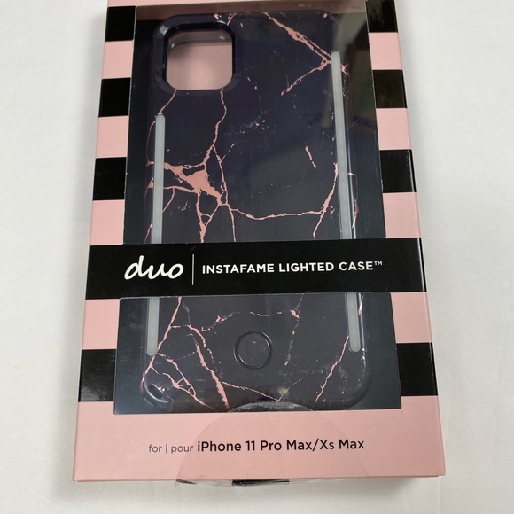 COPY - NEW IPhone 11 Pro Max LuMee Duo Black Marble Case - Picture 2 of 5